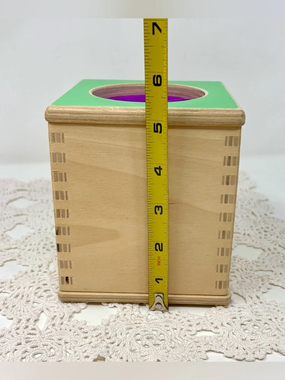 Lovevery Magic Wooden Tissue Box Montessori Baby Toy